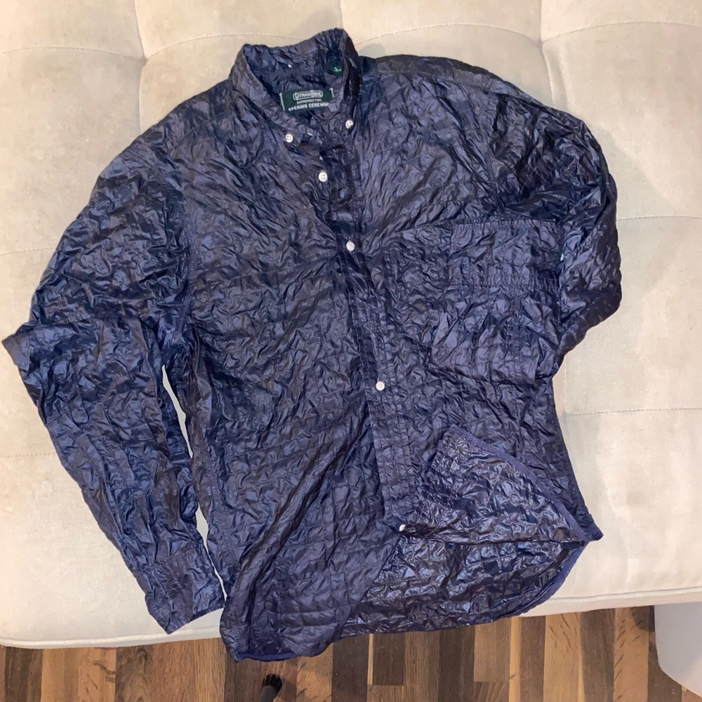 Opening Ceremony - Men’s Nylon Button up shirt.